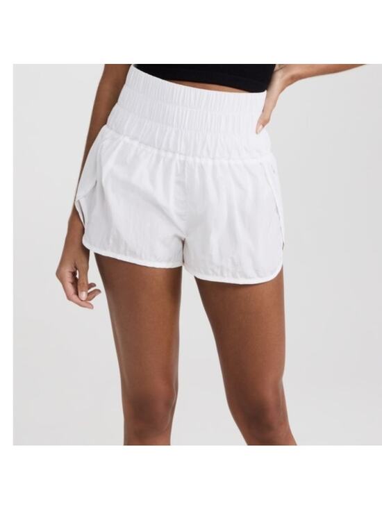 FP Movement by Free People Pants - FP MOVEMENT The Way Home Shorts White Lined Running Active Women's M